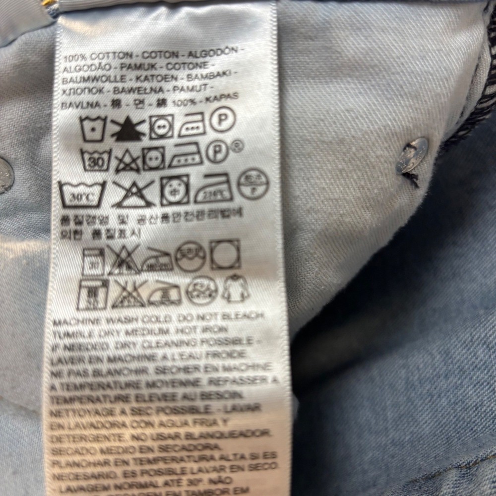 Levis 505 Regular Fit Jeans Mens 34x32 Light Wash Blue Straight Leg Denim - Picture 11 of 11